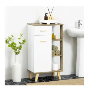 Ξύλινο Έπιπλο Μπάνιου 50 x 30 x 89 cm Kleankin 834-398 - Image 3