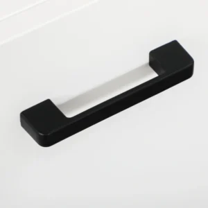 kleankin Ντουλάπι μπάνιου από μοριοσανίδα λευκή με 2 ντουλάπια με πόρτες και 2 ανοιχτά ράφια, 80x33,5x190 cm 834-529V00WT - Image 5