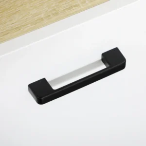 kleankin Ντουλάπι μπάνιου από μοριοσανίδα λευκή με 2 ντουλάπια με πόρτες και 2 ανοιχτά ράφια, 53x33,5x195,7 cm 834-529V01WT - Image 5