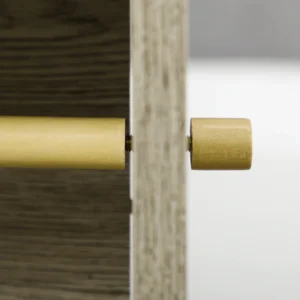 kleankin Ντουλάπι μπάνιου από μοριοσανίδα με 2 ράφια και ντουλάπι 2 επιπέδων, 23x18x100cm, γκρι 834-534V80GY - Image 7