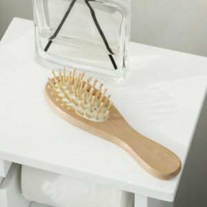 kleankin Ντουλάπι μπάνιου με θήκη για χαρτί υγείας και ντουλάπι από ξύλο MDF, 21,5x17,8x66,5 cm, Λευκό 834-557V00WT - Image 6