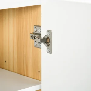 kleankin Ντουλάπα καθρέφτη μπάνιου 3 Πόρτες με Ρυθμιζόμενα Ράφια, 68x22x60cm, Λευκό 834-559V80WT - Image 7