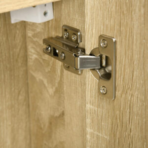 kleankin Ντουλάπι μπάνιου με καθρέφτη και 4 εσωτερικά ράφια, μοριοσανίδα, 60x15x60cm, χρώμα ξύλου 834-562V00ND - Image 6