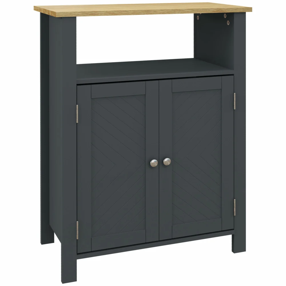 kleankin Ντουλάπα μπάνιου 3 ραφιών από MDF και μοριοσανίδα με ρυθμιζόμενο εσωτερικό ράφι kleankin Ντουλάπα μπάνιου 3 ραφιών από MDF και μοριοσανίδα με ρυθμιζόμενο εσωτερικό ράφι