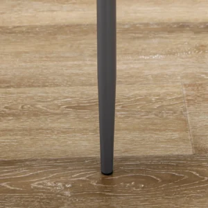 Σετ τραπεζαρίας HOMCOM 5 τεμαχίων με 1 τραπεζαρία και 4 μοντέρνες καρέκλες από συνθετικό δέρμα, μέταλλο και σκληρυμένο γυαλί, γκρι 835-255V00GY - Image 5