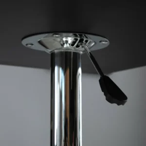 Τετράγωνο Τραπέζι για Μπαρ, Σαλόνι, Κουζίνα με Ρυθμιζόμενο Ύψος 60 x 60 x 69-93 cm HOMCOM 835-303BK - Image 3