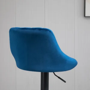 HOMCOM Σετ 2 Περιστρεφόμενα Σκαμπό Μπαρ με Ρυθμιζόμενο Ύψος - Μπλε 835-502V02DB - Image 6