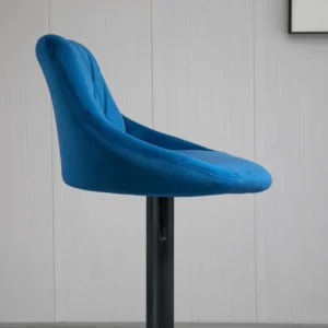 HOMCOM Σετ 2 Περιστρεφόμενα Σκαμπό Μπαρ με Ρυθμιζόμενο Ύψος - Μπλε 835-502V02DB - Image 7