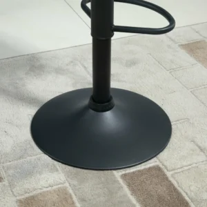 Σετ HOMCOM 2 περιστρεφόμενα σκαμπό μπαρ με ρυθμιζόμενο ύψος βελούδινη ταπετσαρία και στρογγυλή βάση - μπλε 835-506DB - Image 6