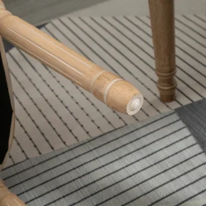 HOMCOM Σετ 2 καρέκλες σαλονιού σε στυλ Vintage με διάτρητη πλάτη, σε ξύλο και ύφασμα, 49x56x96cm - Λευκό 835-523CW - Image 6