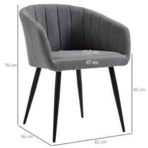 Σαλόνι και ξαπλώστρες με πόδια - Σκούρο Γκρι 835-532CG