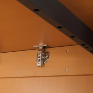 HOMCOM Πτυσσόμενη Τραπεζαρία max 3 ατόμων, σε μοριοσανίδα και ατσάλι, 75x144x144,5 cm, χρώμα ξύλου 835-681ND - Image 7