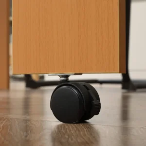 HOMCOM Πτυσσόμενη τραπεζαρία max 5 ατόμων σε μοριοσανίδα και ατσάλι, 84x180x100 cm, χρώμα ξύλου 835-682GY - Image 7