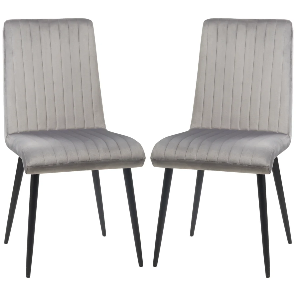 HOMCOM Σετ 2 καρέκλες κουζίνας με επένδυση και εξοικονόμηση χώρου με ατσάλινα πόδια HOMCOM Σετ 2 καρέκλες κουζίνας με επένδυση και εξοικονόμηση χώρου με ατσάλινα πόδια