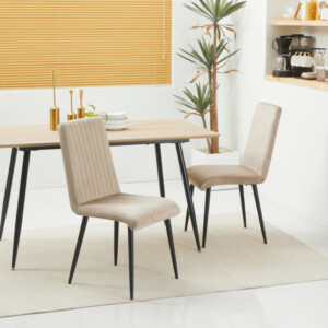 Σετ HOMCOM με 2 επικαλυμμένες καρέκλες κουζίνας με ατσάλινα πόδια και σχέδιο που εξοικονομεί χώρο, 43x58x90 cm 835-852V00LR - Image 7