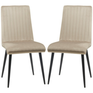 Σετ HOMCOM με 2 επικαλυμμένες καρέκλες κουζίνας με ατσάλινα πόδια και σχέδιο που εξοικονομεί χώρο, 43x58x90 cm 835-852V00LR - Image 8