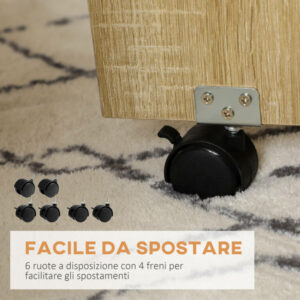 Σετ τραπεζιού και καρέκλας από μοριοσανίδες HOMCOM 5 τεμαχίων, στρογγυλό τραπέζι με 2 ανοιχτά ράφια και 4 μοντέρνα σκαμπό 835-927V00AK - Image 6