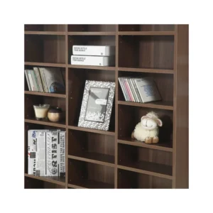 Ξύλινη Βιβλιοθήκη με 36 Ράφια 102 x 23.5 x 195 cm HOMCOM 836-014BN - Image 2