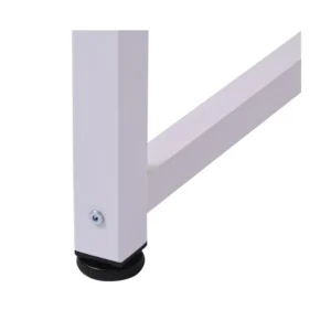 Μεταλλικό Γραφείο 120 x 60 x 76 cm Χρώματος Λευκό HOMCOM 836-121WT - Image 2