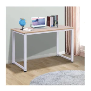 Μεταλλικό Γραφείο 120 x 60 x 76 cm Χρώματος Λευκό HOMCOM 836-121WT - Image 3