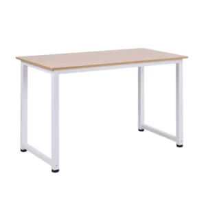 Μεταλλικό Γραφείο 120 x 60 x 76 cm Χρώματος Λευκό HOMCOM 836-121WT - Image 4