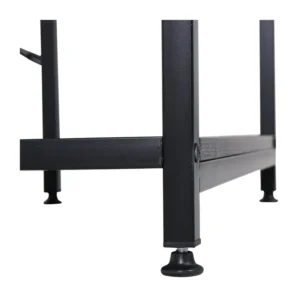 Μεταλλικό Γραφείο με Θέση για Υπολογιστή και 3 Ράφια 140 x 60 x 93 cm HOMCOM 836-202 - Image 3