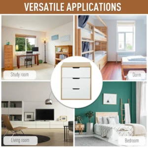 HOMCOM Μοντέρνα Θήκη Εγγράφων Γραφείου 3 Συρτάρια για Σπίτι και Στούντιο 836-245 - Image 5