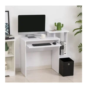 Ξύλινο Γραφείο Υπολογιστή 100 x 40 x 86.6 cm HOMCOM 836-263WT - Image 4