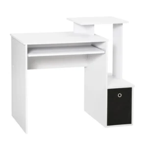 Ξύλινο Γραφείο Υπολογιστή 100 x 40 x 86.6 cm HOMCOM 836-263WT - Image 6