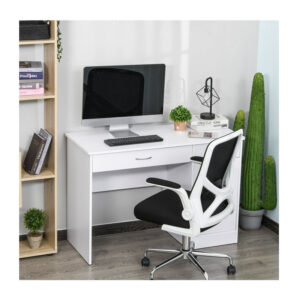 Ξύλινο Γραφείο με 2 Συρτάρια και 1 Ντουλάπι 111 x 48 x 75.8 cm HOMCOM 836-267WT - Image 3