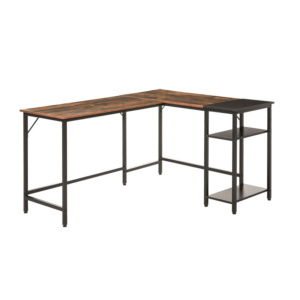 Μεταλλικό Γωνιακό Γραφείο με Θέση για Υπολογιστή 150 x 120 x 75 cm HOMCOM 836-287 - Image 8