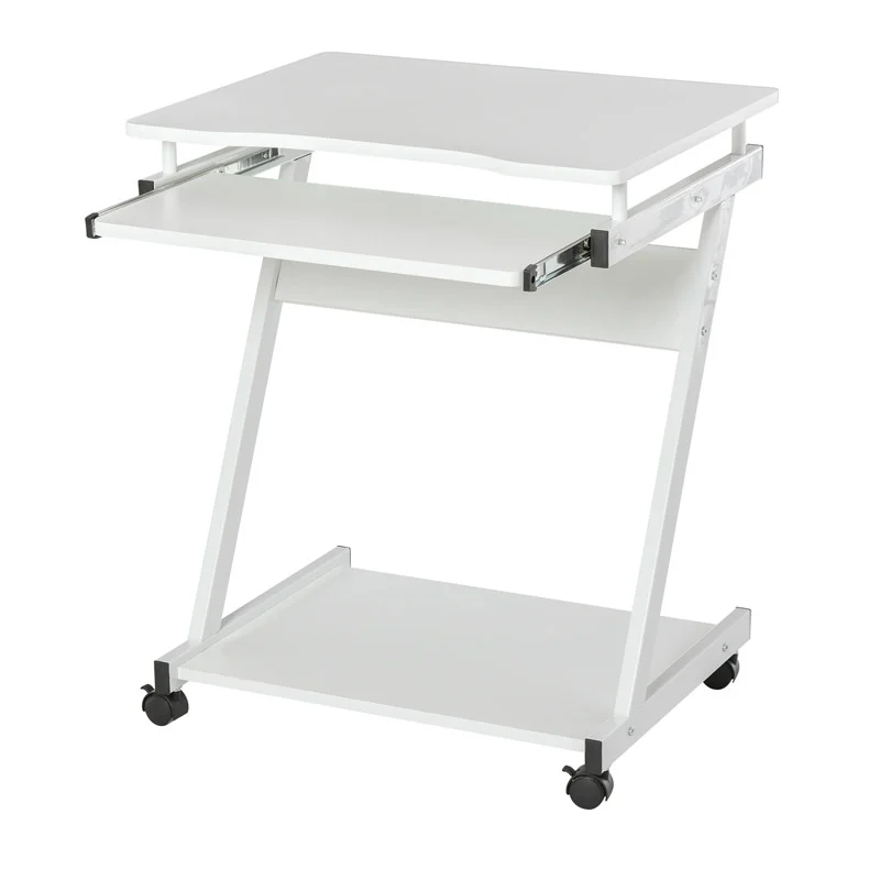 Τροχήλατο Μεταλλικό Γραφείο Υπολογιστή με Θέση για Πληκτρολόγιο 60 x 48 x 73 cm Χρώματος Λευκό HOMCOM 836-293WT Τροχήλατο Μεταλλικό Γραφείο Υπολογιστή με Θέση για Πληκτρολόγιο 60 x 48 x 73 cm Χρώματος Λευκό HOMCOM 836-293WT