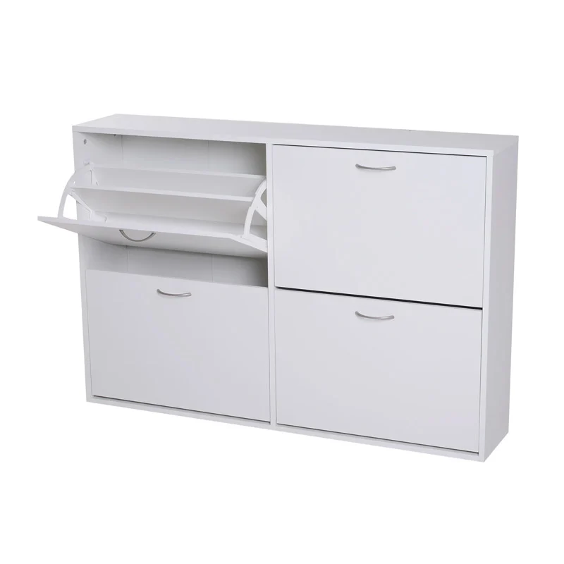 Ξύλινη Παπουτσοθήκη 120 x 24 x 81 cm HOMCOM 837-004WT Ξύλινη Παπουτσοθήκη 120 x 24 x 81 cm HOMCOM 837-004WT