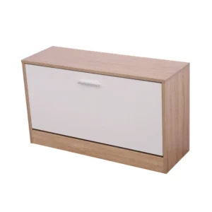 Σετ Ξύλινο Έπιπλο Εισόδου με Καθρέπτη 80 x 27 x 46.5 cm HOMCOM 837-006 - Image 2