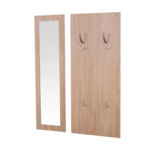 Σετ Ξύλινο Έπιπλο Εισόδου με Καθρέπτη 80 x 27 x 46.5 cm HOMCOM 837-006 - Image 4