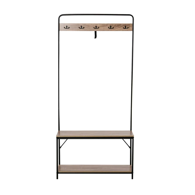 Μεταλλικό Έπιπλο Εισόδου με 2 Ράφια και 5 Κρεμάστρες 80.5 x 30 x 170 cm HOMCOM 837-097AK Μεταλλικό Έπιπλο Εισόδου με 2 Ράφια και 5 Κρεμάστρες 80.5 x 30 x 170 cm HOMCOM 837-097AK