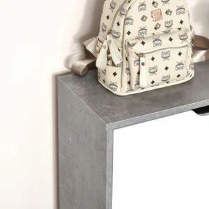 HOMCOM Ντουλάπα παπουτσιών που εξοικονομεί χώρο με 2 πόρτες για 8 ζευγάρια παπούτσια, μοντέρνα διακόσμηση σε γκρι και λευκό, 62,5x24x81 cm 837-131 - Image 6