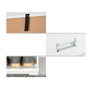 Ξύλινη Παπουτσοθήκη με 2 Διαμερίσματα και 1 Συρτάρι 70 x 29 x 92 cm HOMCOM 837-141 - Image 2