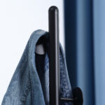 Παλτό HOMCOM με 8 γάντζους, ατσάλινη κρεμάστρα για είσοδο και υπνοδωμάτιο με μαρμάρινη βάση, 35x35x170cm, μαύρο 837-212BK - Image 6