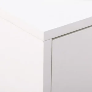 HOMCOM Μοντέρνα ντουλάπα παπουτσιών για 12 ζευγάρια παπούτσια με 2 πορτάκια και συρτάρι, 76x26x110 cm, λευκό 837-233WT - Image 6