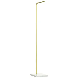HOMCOM Coat Stand για είσοδο, υπνοδωμάτιο και σαλόνι σε μέταλλο και μάρμαρο, 35x25x152 cm, χρυσό και λευκό 837-296V01GD - Image 8