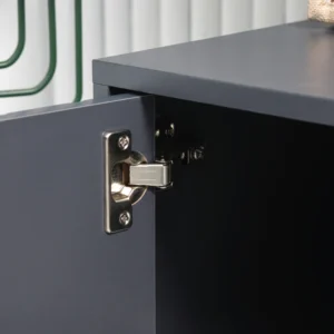 Ντουλάπα παπουτσιών HOMCOM Hallway με γεμισμένο κάθισμα και ντουλάπι για 4 ζευγάρια παπούτσια, 80x33x49cm, γκρι 837-297V01GY - Image 7