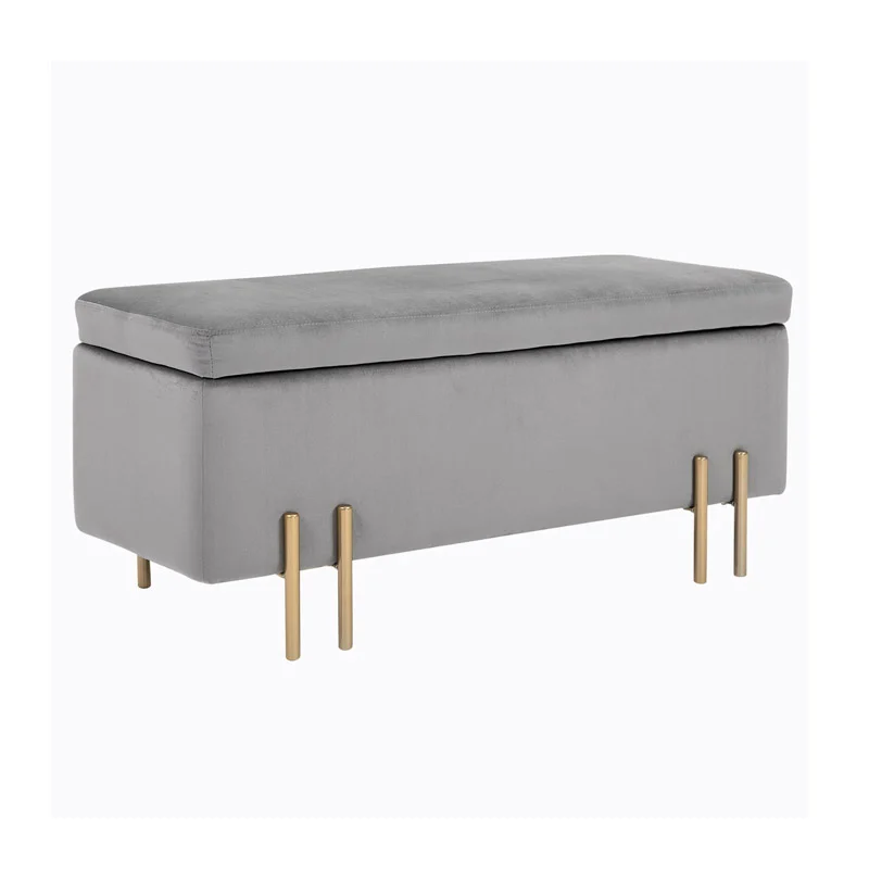 Σκαμπό με Αποθηκευτικό Χώρο 42 x 100 x 40 cm HOMCOM 838-024GY Σκαμπό με Αποθηκευτικό Χώρο 42 x 100 x 40 cm HOMCOM 838-024GY