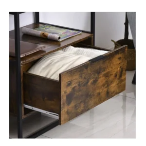 Μεταλλικό Έπιπλο με 1 Συρτάρι και 2 Ράφια 73 x 45.5 x 76 cm HOMCOM 838-039 - Image 2