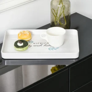 HOMCOM Μαύρο ντουλάπι πολλαπλών χρήσεων με 2 συρτάρια και 2 ντουλάπια push-open, 117x36x74cm 838-077BK - Image 7