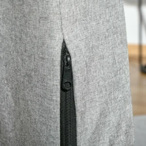 HOMCOM Μονή πολυθρόνα με 5 επίπεδα ανακλινόμενη πλάτη και επιπλέον μαξιλάρι, 73x60x81cm, Γκρι 839-111 - Image 5