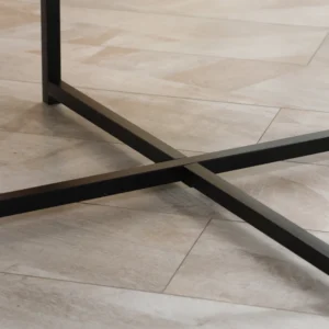 HOMCOM Στρογγυλό Τραπεζάκι Σαλονιού με Επάνω μαρμάρου MDF και Μεταλλικά πόδια, Φ80x45 cm, Λευκό 839-147WT - Image 6