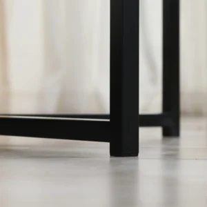 HOMCOM Στρογγυλό Τραπεζάκι Σαλονιού με Επάνω μαρμάρου MDF και Μεταλλικά πόδια, Φ80x45 cm, Λευκό 839-147WT - Image 7