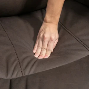 Πολυθρόνα HOMCOM Relax με χειροκίνητη ανάκλιση και υποπόδιο, 97x99x96cm, καφέ 839-501V00BN - Image 5