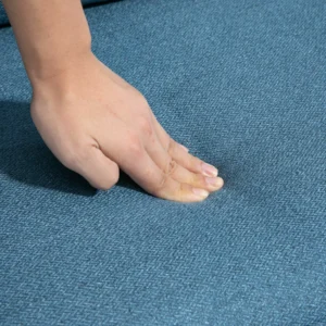 HOMCOM Μοντέρνα Πολυθρόνα για Σαλόνι και Υπνοδωμάτιο με Επενδυμένο Κάθισμα και Ύφασμα εφέ λινό, 76x68x80 cm, Μπλε 839-619V00DB - Image 7